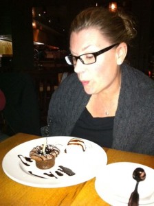 Dana Blowing Out the Candes on Her Birthday 2011